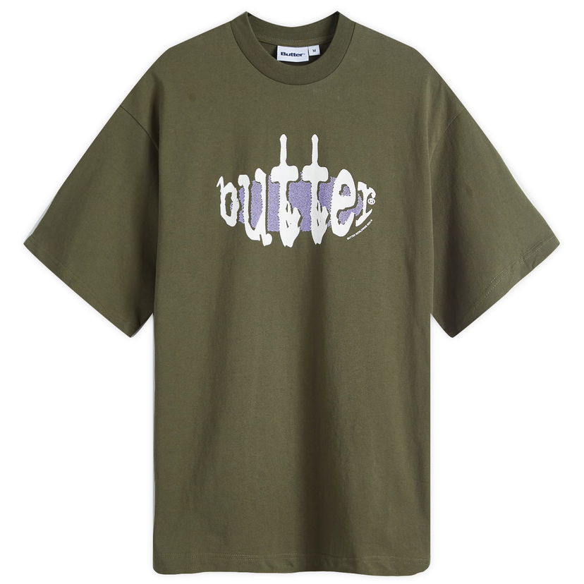 Majica kratkih rukava Butter Goods Frenzy Graphic T-Shirt Zelena | BGQ4240009-ARM