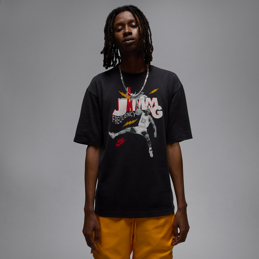 Majica kratkih rukava Jordan Jordan Brand Jamming Frequency T-Shirt Crna | HJ2929-010