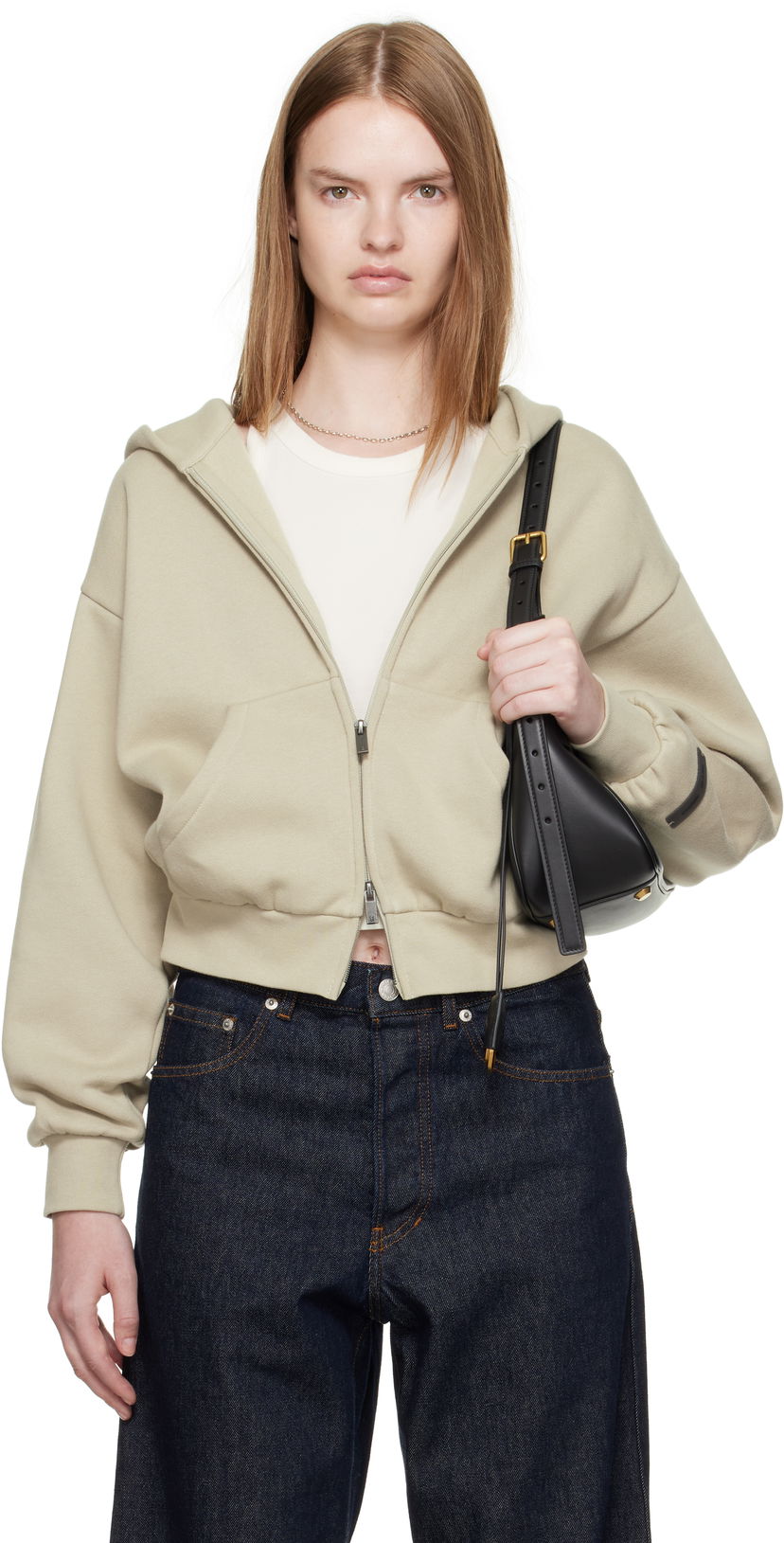 Dukserice Fear of God Fear of God ESSENTIALS Classic Fit Zip-Up Hoodie Zelena | 192SP255096FW