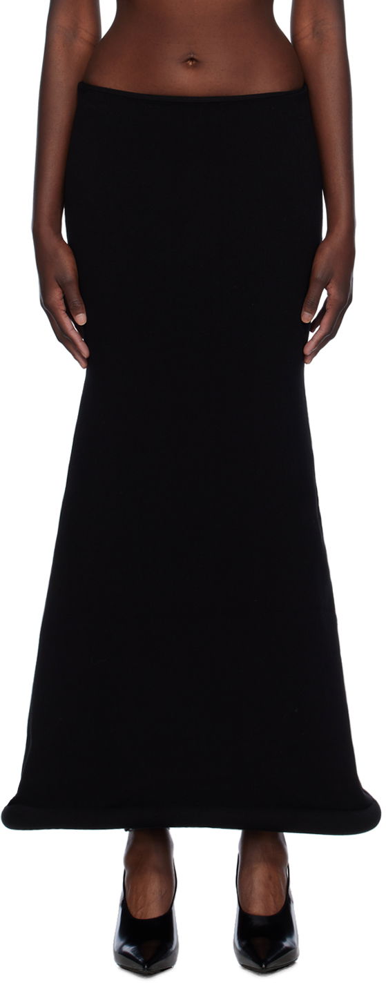 Suknja Jean Paul Gaultier Jean Paul Gaultier 'The Knit 3D' Maxi Skirt Crna | 24/30-F-JU120-M081-00