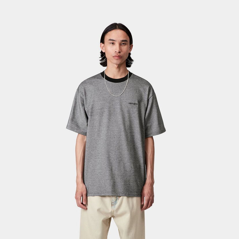 Majica kratkih rukava Carhartt WIP Short Sleeve Piqué T-Shirt Siva | I035142_24