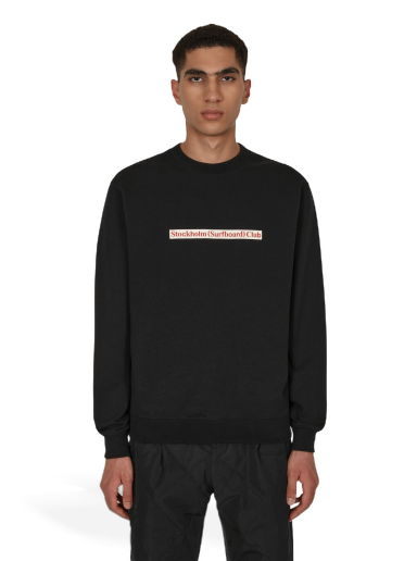 Dukserice Stockholm (Surfboard) Club Logo Crewneck Sweatshirt Crna | MU1B90 001