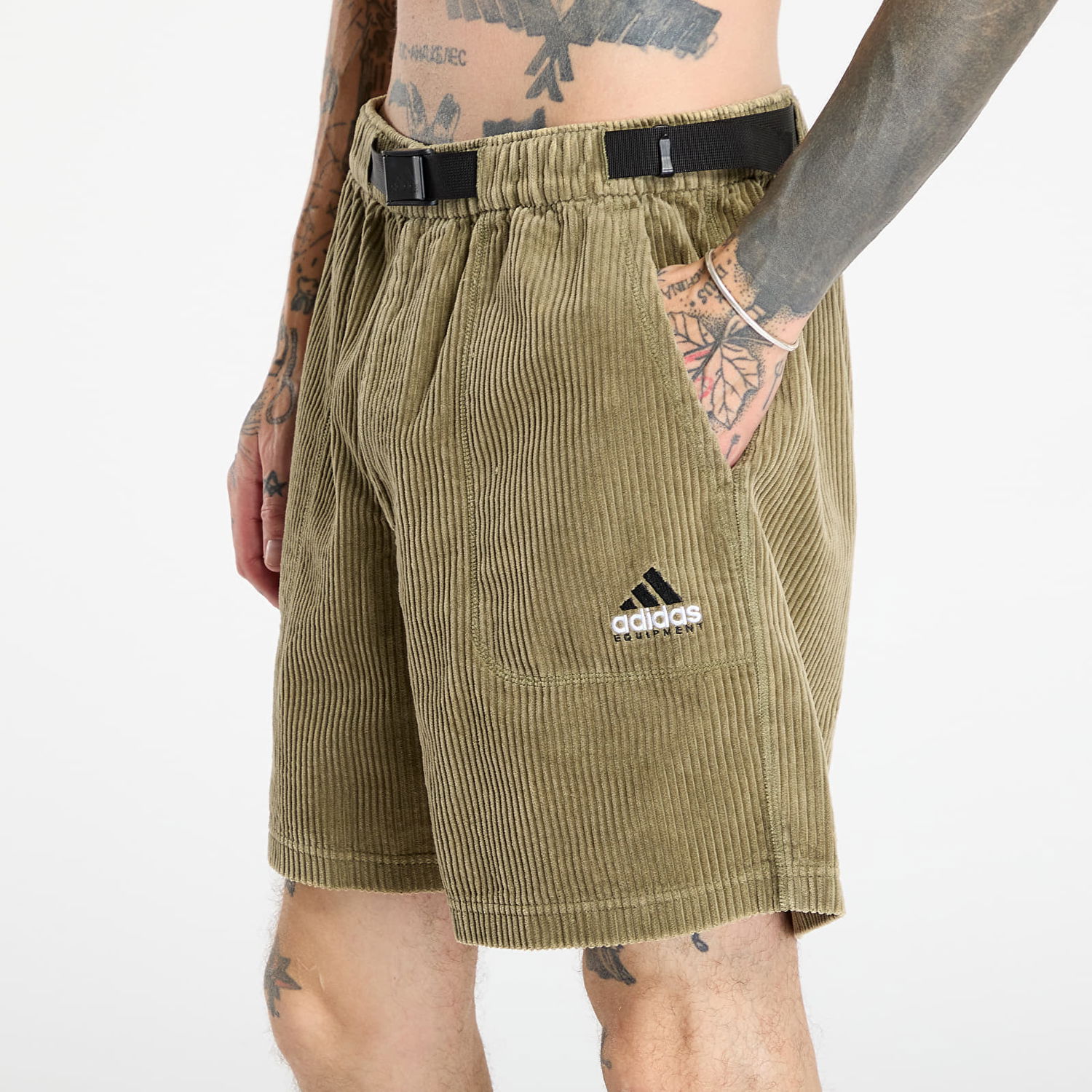 Kratke hlače adidas Originals Equipment Corduroy Shorts Zelena | JX1469, 1