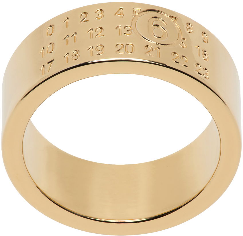 Prsten Maison Margiela MM6 Minimal Logo Ring Bež | SM6UQ0058 P6469, 0