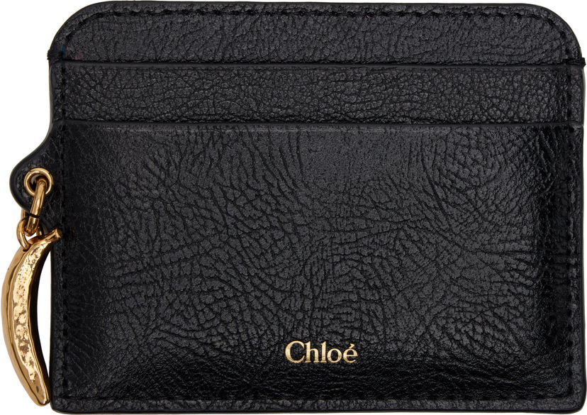 Novčanik CHLOÉ Chloé Banana Charm Card Holder Crna | CH25SP544N72
