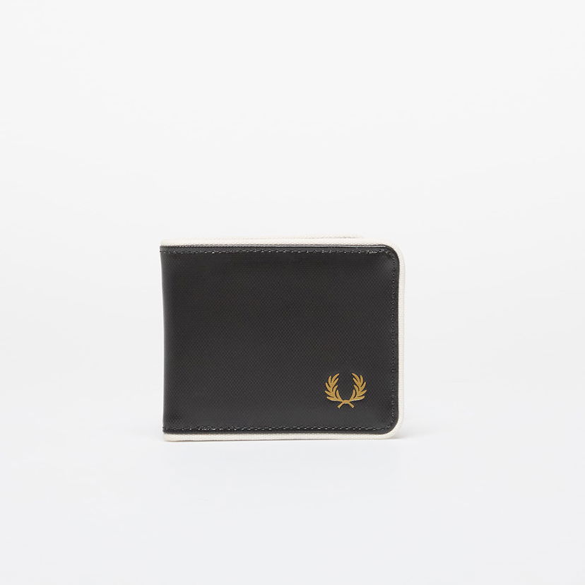 Novčanik Fred Perry Coated Polyester Billfold Wall Black/ Ecru Universal Crna | L7305 D57