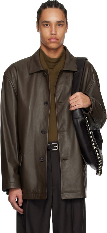 Jakna LEMAIRE Lemaire Relaxed Leather Jacket Smeđa | OW1074 LL0095, 0