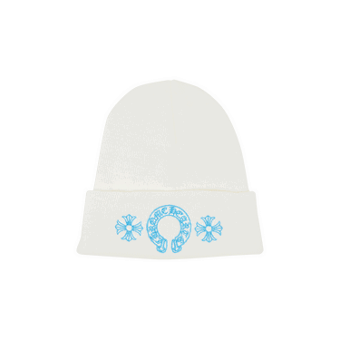 Kapica Chrome Hearts Miami Exclusive Horseshoe Beanie Bijela | 1383 100000702MEHB WTBL, 0