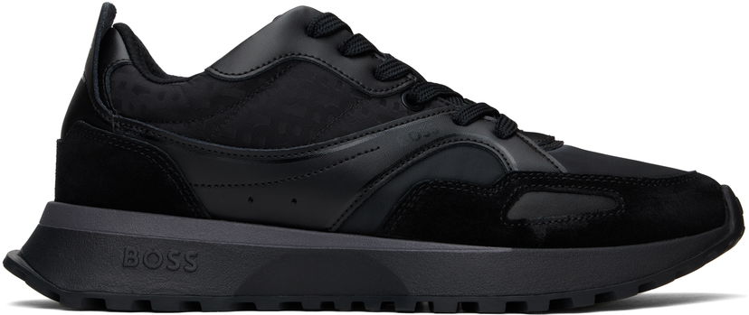 Tenisice i cipele BOSS BOSS Mixed-Material Mesh & Leather Crna | 50536496