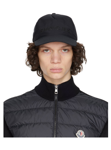 Kapa Moncler Grenoble Logo Baseball Cap Crna | I10973B0000154AL5
