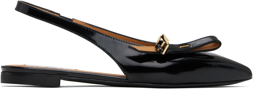 Odjeća Moschino Moschino Buckled Bow Ballerina Flats Crna | MA11040C1M MJ0 000