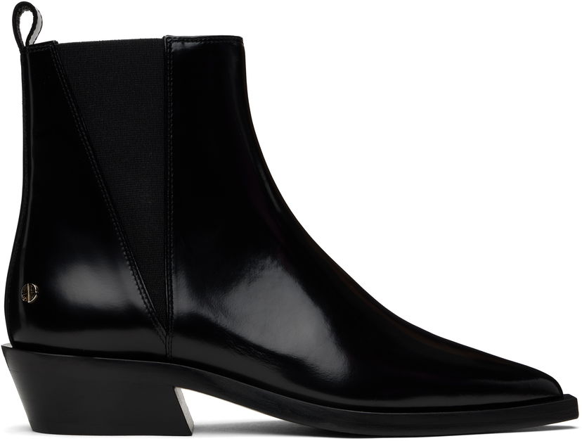 Odjeća Anine Bing ANINE BING Bekah Flat Ankle Boots Crna | A-14-10196-050