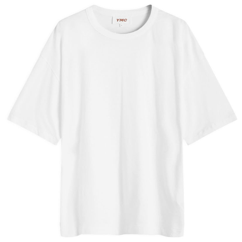 Majica kratkih rukava YMC Triple T-Shirt, Size Large Bijela | P6AZI-10