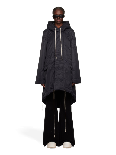 Kaputi Rick Owens DRKSHDW Fishtail Coat Crna | DS02C5900 BR