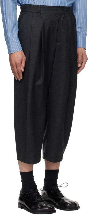 Hlače ADER ERROR ADER error Sig; Tag 01 Cropped Pleated Trousers Siva | BO42FYSA0101GR, 1
