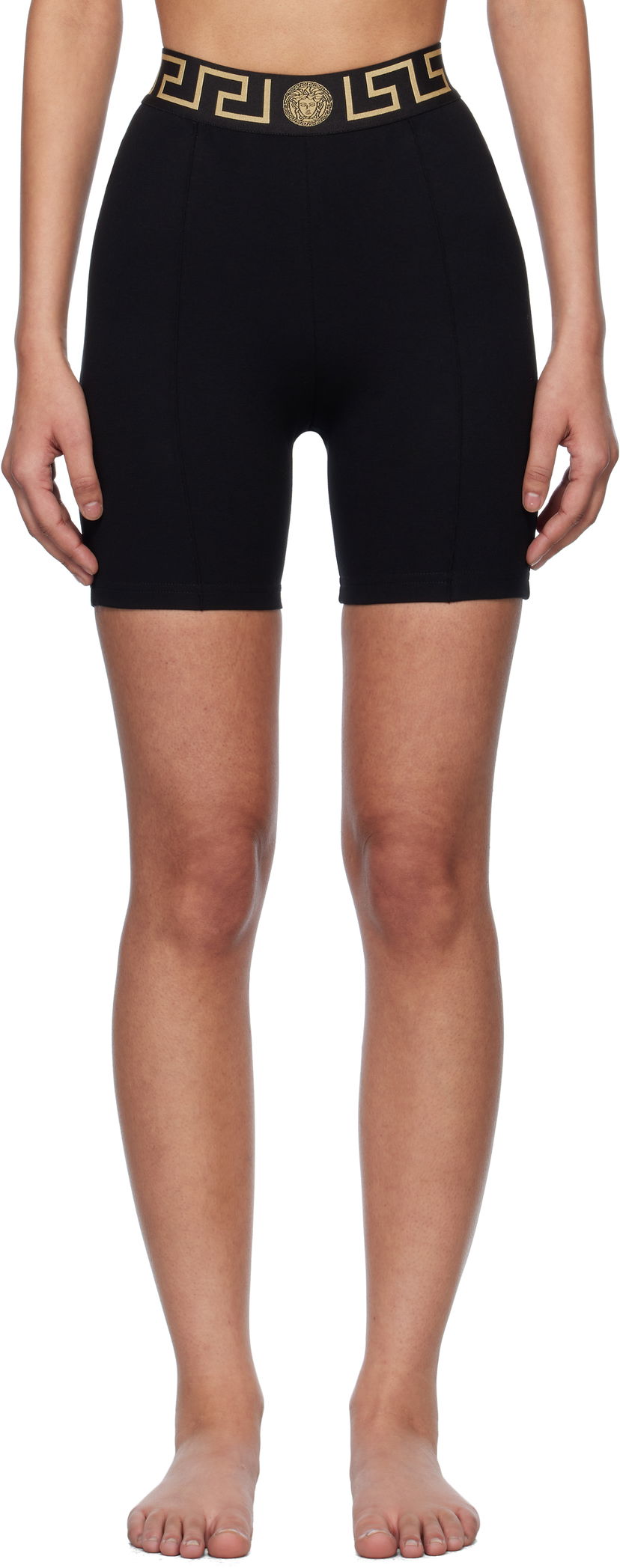 Kratke hlače Versace Versace Greca Border Sport Shorts Crna | 1016402_1A11143_1B000