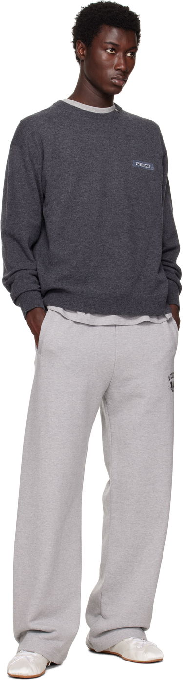 Džemper We11done We11done Knit Logo Pullover Sweater Siva | WD-KO2-25-651-U-GY, 3