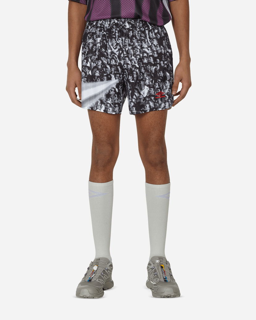 Kratke hlače Umbro Printed Shorts White / Black Crna | UBMW068FA43 WTH0004