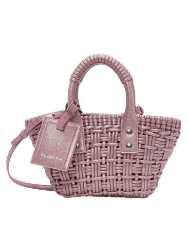 Tote bag Balenciaga XXS Bistro Basket Bag Ružičasta | 678028 210GX