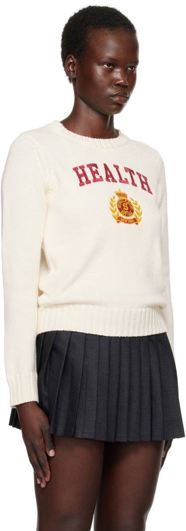 Džemper Sporty & Rich 'Health' Crest Knitted Sweater Bijela | WS065506240CR01, 1