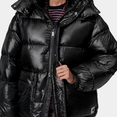 Pernata jakna Carhartt WIP Benson Puffer Hooded Jacket Crna | I035370_9, 3