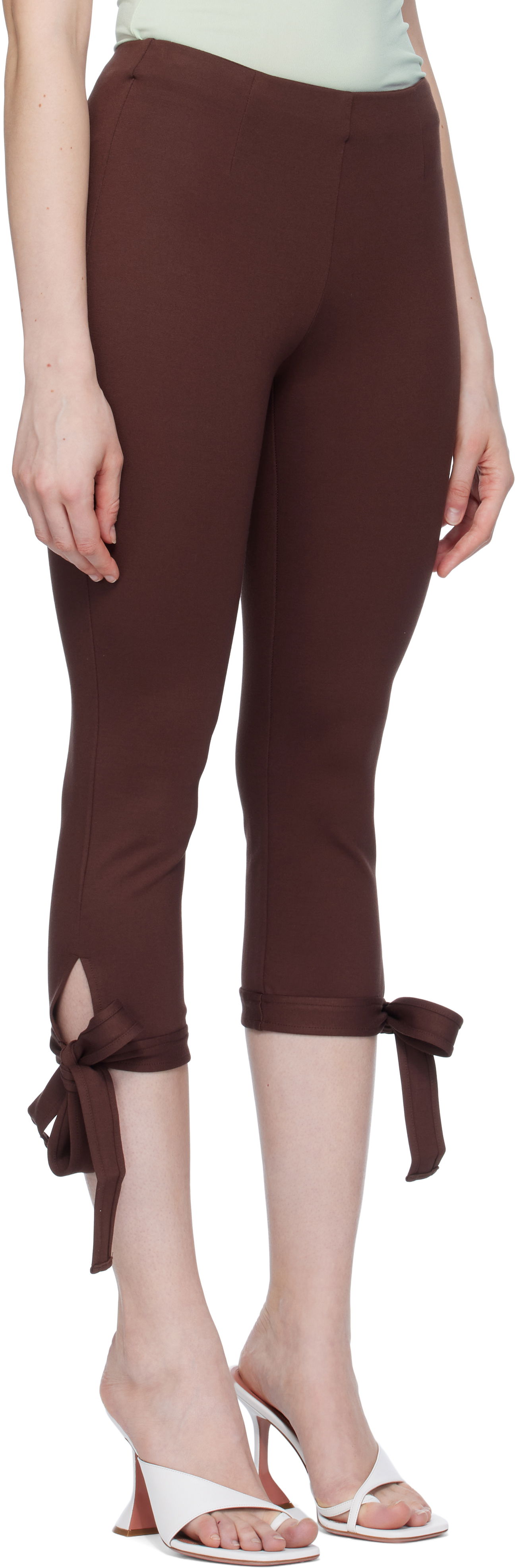 Tajice Miaou Miaou Emma Capri Short Leggings Smeđa | 1052PONCHO, 1