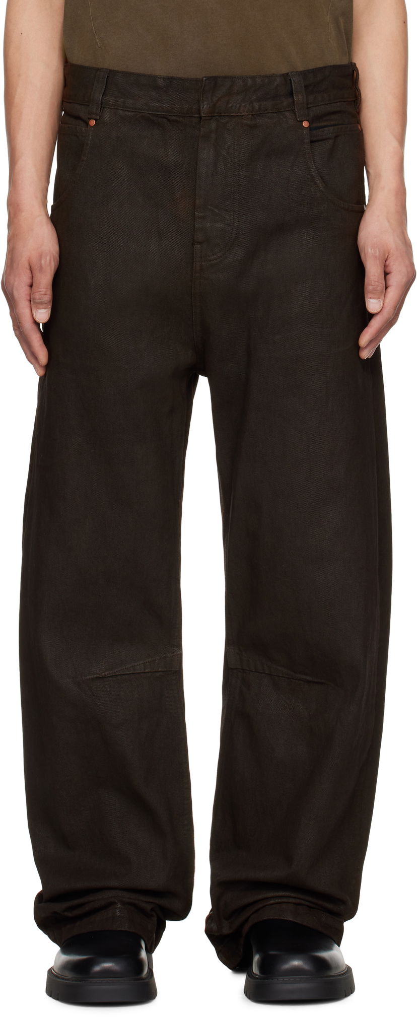 Jeans Entire Studios Entire Studios Gem Jeans Smeđa | ESU-S25-11007-MU