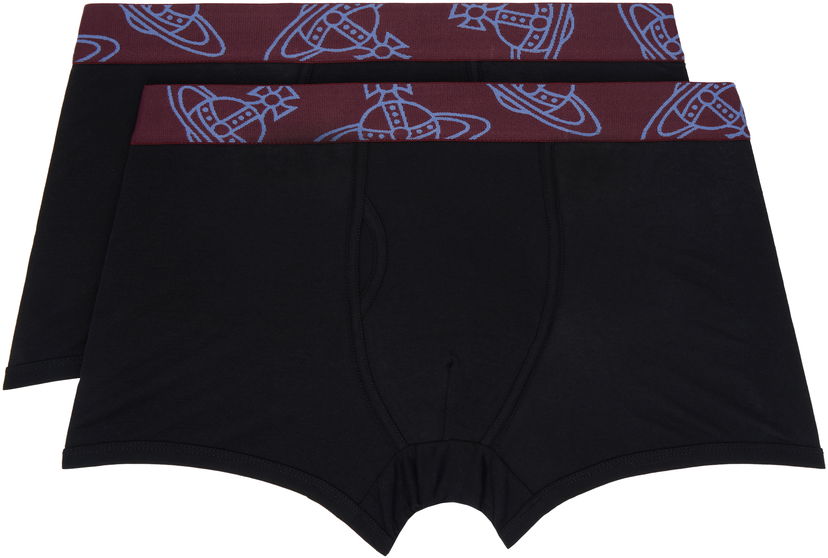 Bokserice Vivienne Westwood Two-Pack Orb Boxer Briefs Crna | 8106001R-J002Y-