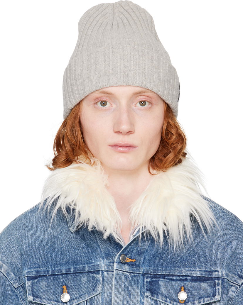 Kapica Alexander Wang Alexander Wang Ribbed Beanie Siva | 1KC1259091