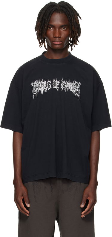 Majica kratkih rukava VETEMENTS Vetements Cradle of Filth Logo Regular Fit T-Shirt Crna | UCF76TR100B, 0