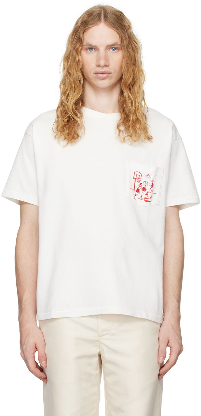 Majica kratkih rukava Bode Embroidered Hoop T-shirt Bijela | MRF24CS049