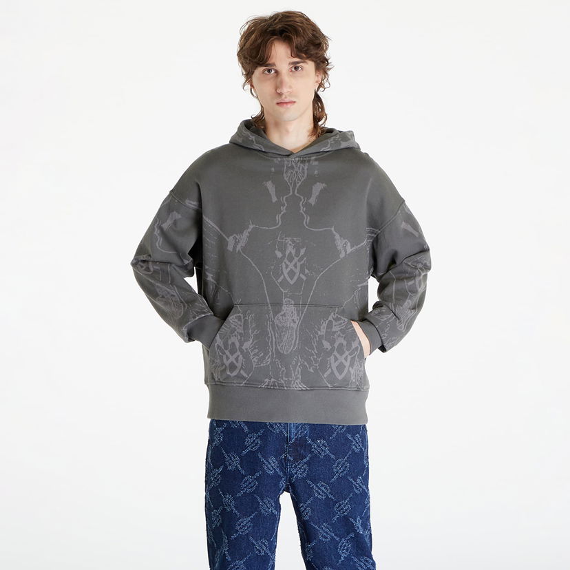 Dukserice DAILY PAPER Secret Rhythm Oversized Hoodie Siva | 2411005