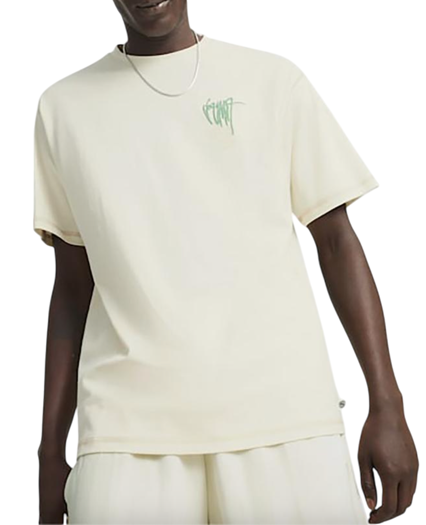 Majica kratkih rukava Puma Puma Downtown RE Collection T-Shirt Bež | 624402-87
