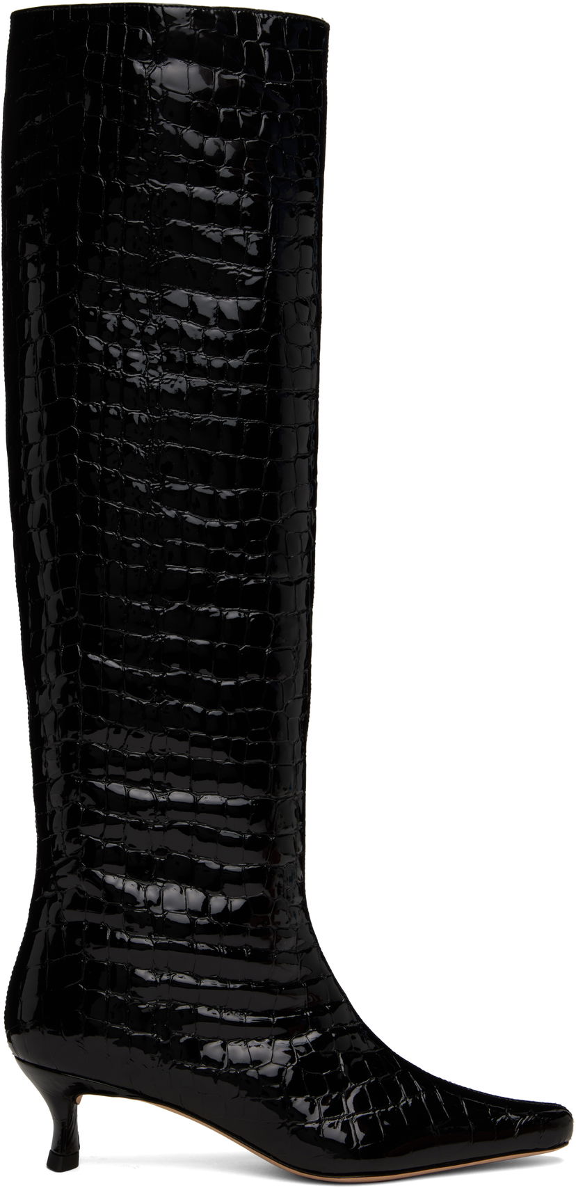Tenisice i cipele BY FAR BY FAR Stevie 42 Tall Kitten Heel Boots Crna | MWFBO066CL033BK001PL
