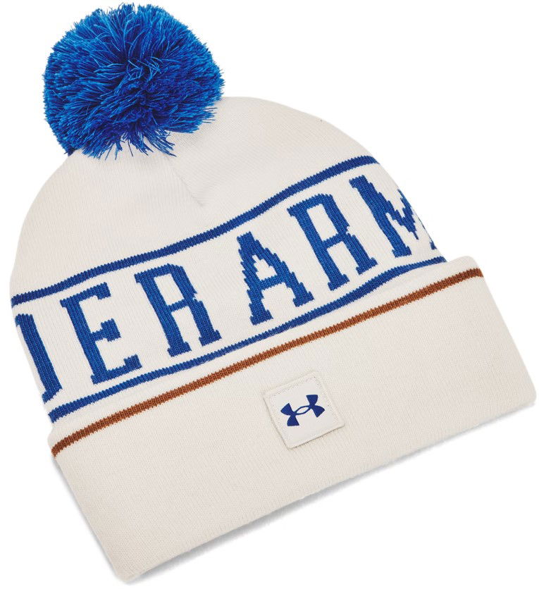 Kapica Under Armour Halftime Pom Beanie Hat Bijela | 1386634-110