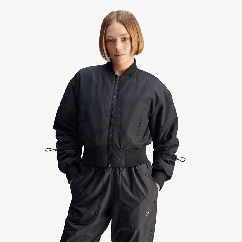 Bomber jakna adidas Originals Stella McCartney Bomber Jacket Crna | JF6030