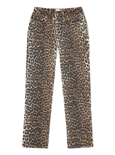 Jeans GANNI Leopard Print Flare Jeans Višebojno | J1059-943