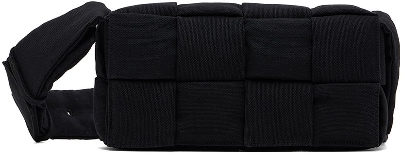 Torba za rame Bottega Veneta Bottega Veneta Padded Tech Cassette Bag Crna | 718398 VMBN4