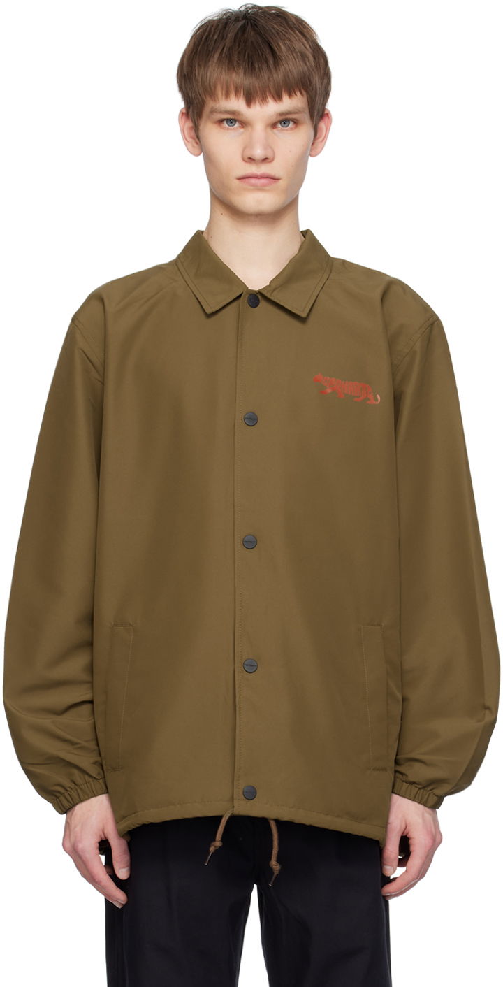 Vjetrovka Carhartt WIP Embroidered Logo Coach Jacket Smeđa | I032974