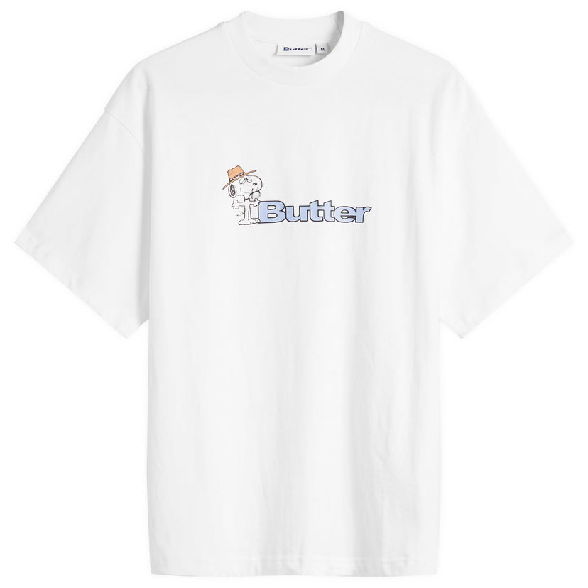 Majica kratkih rukava Butter Goods Peanuts Spike Logo Relaxed Fit T-Shirt Bijela | BGBP240302-WHT
