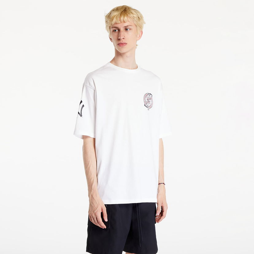 Majica kratkih rukava New Era MLB Graphic OS Tee New York Yankees White/ Navy Bijela | 60502555