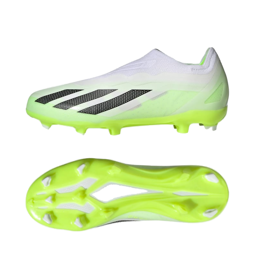 Tenisice i cipele adidas Performance X Crazyfast.1 Laceless Firm Ground Cleats Bijela | IE6644