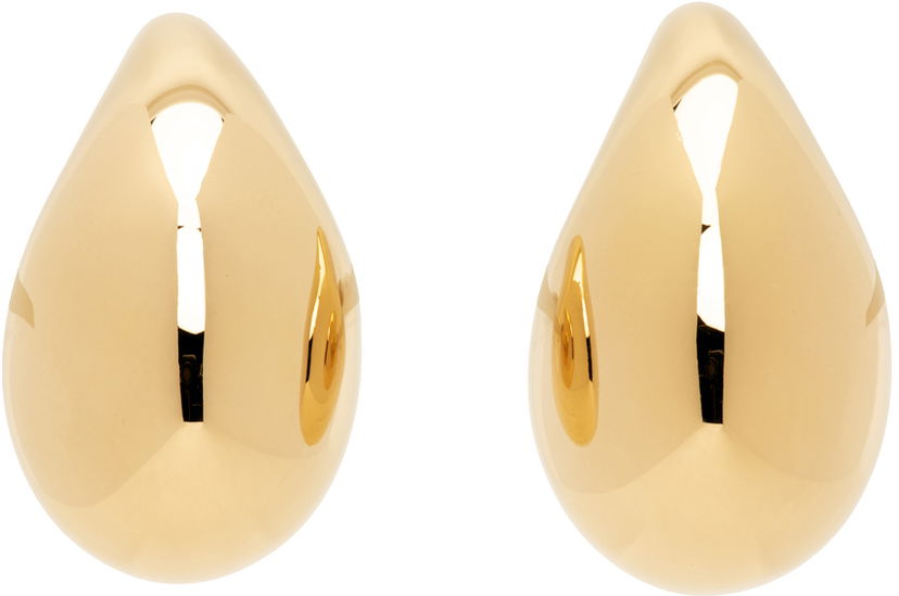 Naušnice Bottega Veneta Small Drop Earrings Bež | 716783 VAHU0