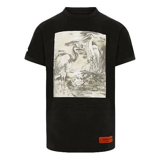 Majica kratkih rukava HERON PRESTON Heron Preston Birds Short-Sleeve T-Shirt Crna | HMAA011S209140221088