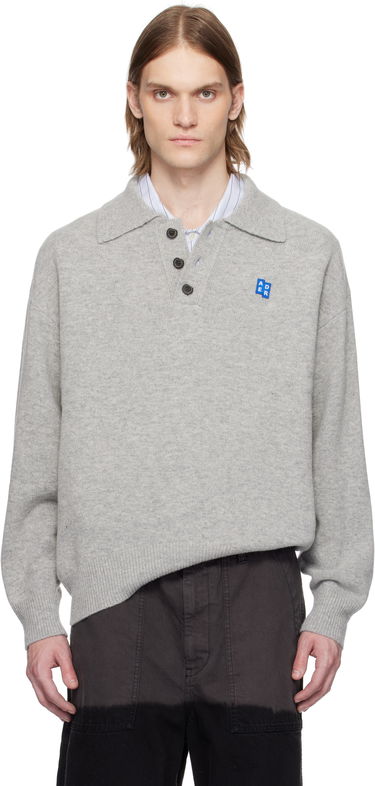 Džemper ADER ERROR ADER error Knit TRS Tag Polo Siva | BO42FYKT0102GR, 0