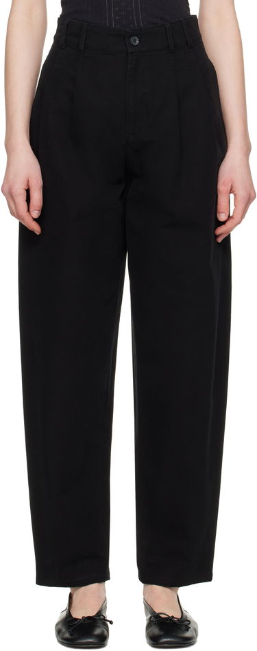 Hlače A.P.C. A.P.C. Willow Pleated Carrot Fit Trousers Crna | COGBJ-F08486, 0