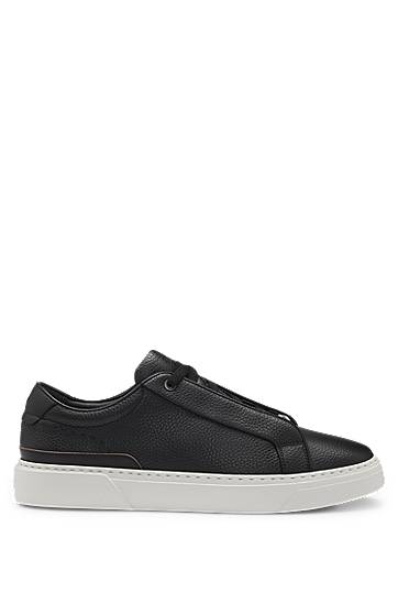 Odjeća i dodaci BOSS Gary Grained Leather Trainers Crna | 50545153, 1