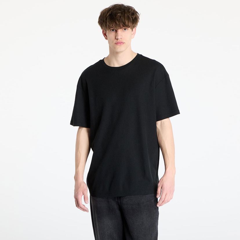 Majica kratkih rukava Urban Classics Urban Classics Waffle Tee Crna | TB6676-00007