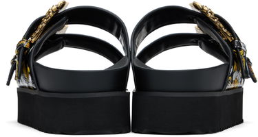Tenisice i cipele Versace Versace Jeans Couture Outline Barocco Arizona Sandals Crna | E78VA3SM1_EZS366, 1
