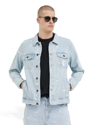 Jakna Karl Kani Denim Jacket Plava | 6087159